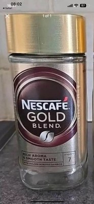 Leere Nescafe Gold Blend große (190g) Kaffeedose