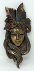 Veronese Designs 2008 Wall Mounted Decorative Venetian Mask Lily Butterfly Resin