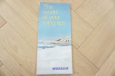 Wardair Airlines Streckenplan Luftfahrt