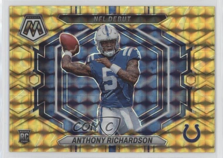 2023 Panini Mosaic NFL Debut Reactive Yellow Prizm Anthony Richardson #ND-5 1n9p