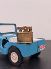 Vintage Japanese Brass Petrol Oil Lighter Heavy Patina Collectible
