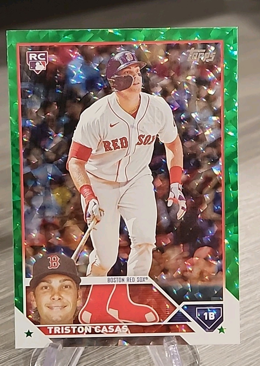Triston Casas 2023 Topps Series 1 Green Foil /499 Rookie #92 Boston Red Sox RC