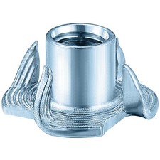 T-Nuts 1/4  20 100 pcs , zinc Plated Steel, for Wood, 1/4"-20, Zinc