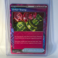 Unfair Stamp 165/167 Reverse Holo Ace SPEC Rare Pokemon TCG Twilight Masquerade