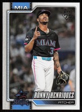 2026 Topps Series 1 Celebration Ronny Henriquez #290 Miami Marlins