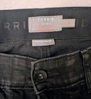 Torrid Premium Stretch Bombshell Skinny Black Distressed Denim Jeans 14S — photo 4