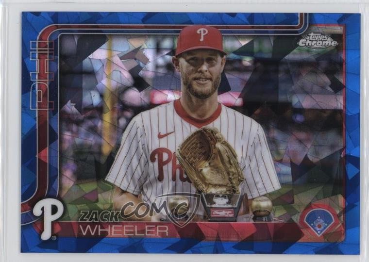 2025 Topps Chrome Sapphire Edition Image Variation SP Zack Wheeler #189 5fg
