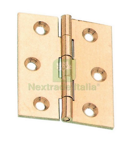 6 Blister Cerniere Fresate Piane Ottone Profilato 40x35mm - Qualità Professionale