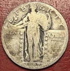 1927-D Standing Liberty Quarter. Free Shipping
