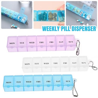 7 Tage Pillenspender Medizin Tabletten Aufbewahrung Organizer Etui Wochenbox UK klein