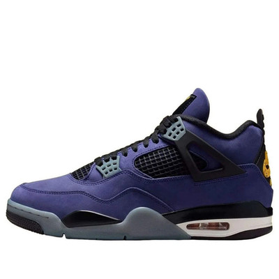 NIKE FV5029-500 Air Jordan 4 Retro Unisex Purple Suede Yellow Jumpman High Top S
