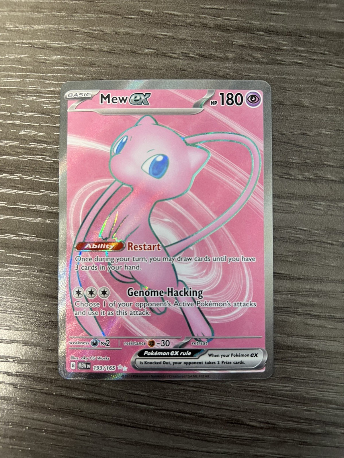 Mew ex 193/165 Sv: Scarlet & Violet 151 Holo NM Pack Fresh Pokemon TCG 2023