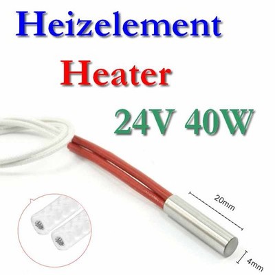 UM2 Heizpatrone Heizelement heating cartridge 24V 40W Upgrade 4mm x 20mm 3D