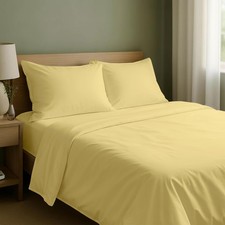California Design Den King Sheets Set Natural 100 Cotton Sheets King Size w...