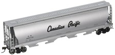 Bachmann Trains - Canadian 4 Bay Cylindrical Grain Hopper - Canadian Pacific - H
