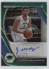 2021-22 Panini Prizm Draft Picks Green JaQuori McLaughlin #DP-JQM Auto bn5