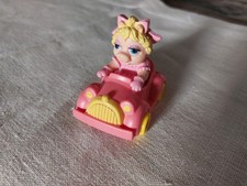Muppet Babies Miss Piggy McDonald's Happy Meal Spielzeug Rosa Auto 1986