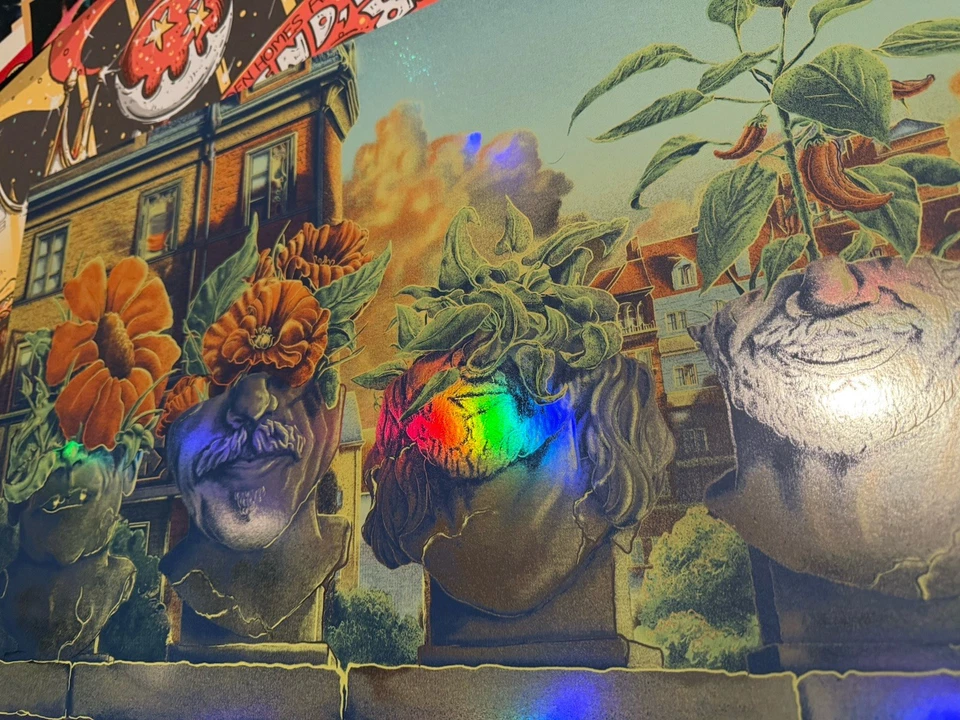 Red Hot Chili Peppers FOIL Poster Warsaw Poland Iggy Pop Bailey Race Mars Volta - Image 2 of 4