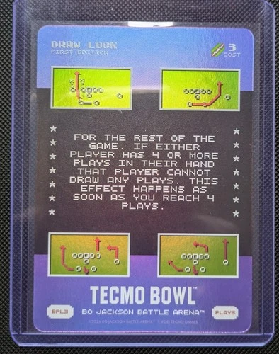 Bo Jackson Battle Arena Tecmo Bowl Bonus Plays Foil BPL3 DRAW LOCK