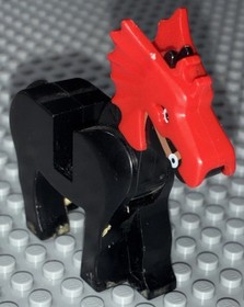 LEGO Dragon Wagon (6056) Replacement Horse With Red Dragon Armor Headpiece
