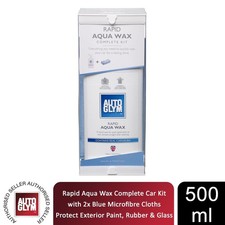 Image of Autoglym Rapid Aqua Wax Car Kit for Paint, Rubber & Glass 500ml