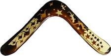 Aboriginal Blue Angel Wooden Boomerangs - for Kids 8-18 