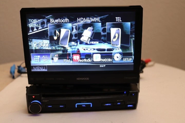 Kenwood KVT-7012BT DVD Single Din Bluetooth receiver 7" in-dash monitor - Image 3 of 4