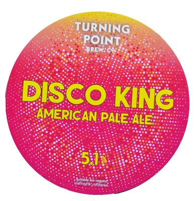 TWISTED WHEEL BREW Co ''DISCO KING'' PALE ALE PUMP CLIP - Foamex