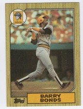 1987 Topps Barry Bonds RC #320 - Pittsburgh Pirates