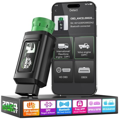 HD210 Heavy Duty Truck Scanner DPF Regen For Volvo & International Diagnostic