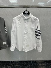 Thom Browne Men/women's New Embroidery Fashion Simple Casual Shirt