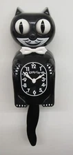 BLACK KITTY-CATWITH WHITE BOW TIE MADE IN THE USA -FREE BATTERIES KC-1