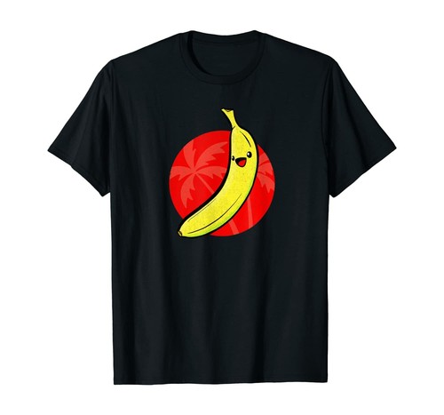 Cute Kawaii Banana: Retro Beach Design by Seatropica T-Shirt *NEW* 10 Colors - Picture 3 of 12