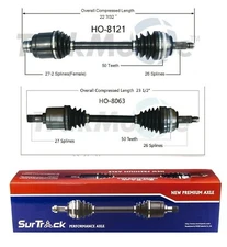 For Acura Integra Honda Civic Pair Set of Front Left & Right CV Axle Shafts