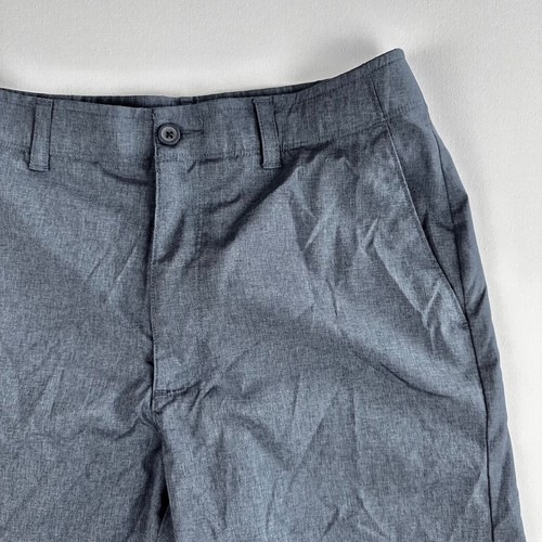 Nicklaus Men's Shorts 30 Blue Polyester Stretch 10" Inseam Button Elastic Waist - Picture 2 of 11