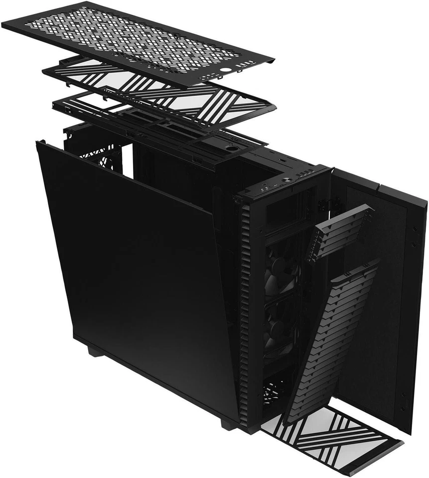 Fractal Design Define 7 XL Black Brushed Aluminum / Steel E-ATX Silent Modular - Image 2 of 4