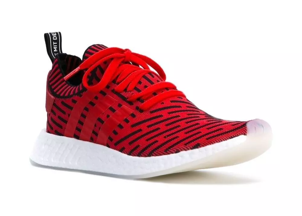 Lograr prometedor Incorrecto Adidas NMD R2 PK Mens Running Shoes Red Black Size 9.5 BB2910 FREE SHIPPING  | eBay