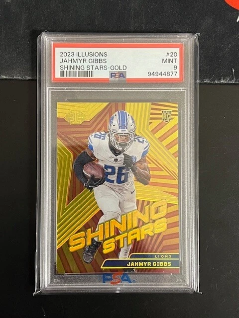 Jahmyr Gibbs Panini Illusions Shining Stars #20 Gold