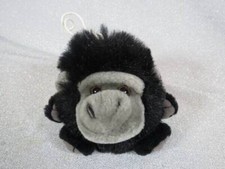 1994 Puffkins Gorilla Max Black Grey Bean Bag Plush Stuffed Animal 5