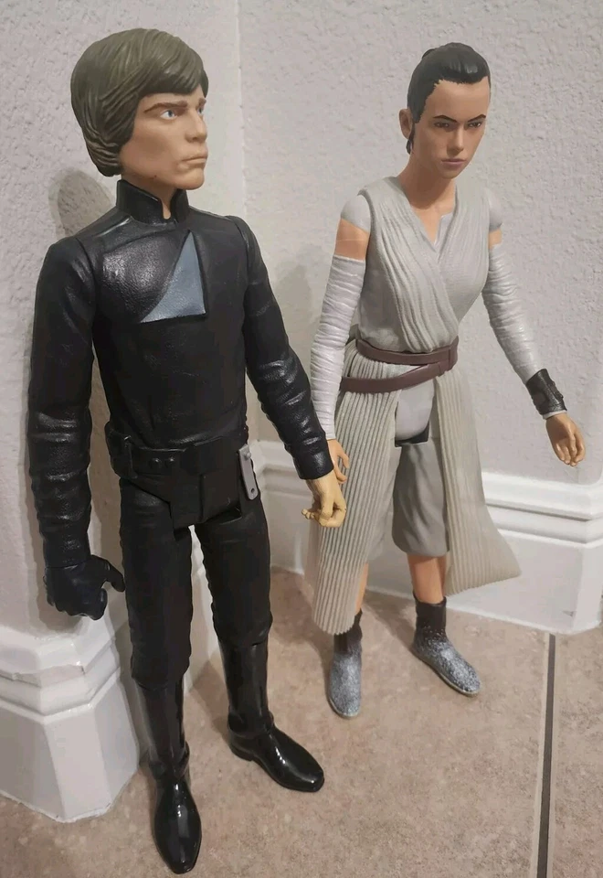 Figura de acción Jakks Pacific Star Wars Big-Fig 18" Luke Skywalker, Rey, The Force Foto 2 de 4