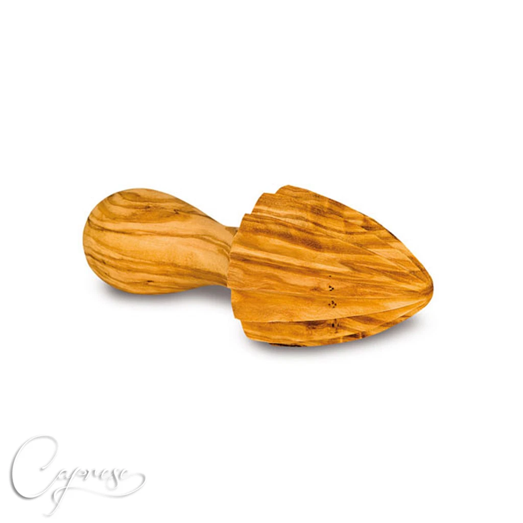 Hand Juicer Citrus Plant Made Of Olive Wood 14 Cm From Italy New Handmade