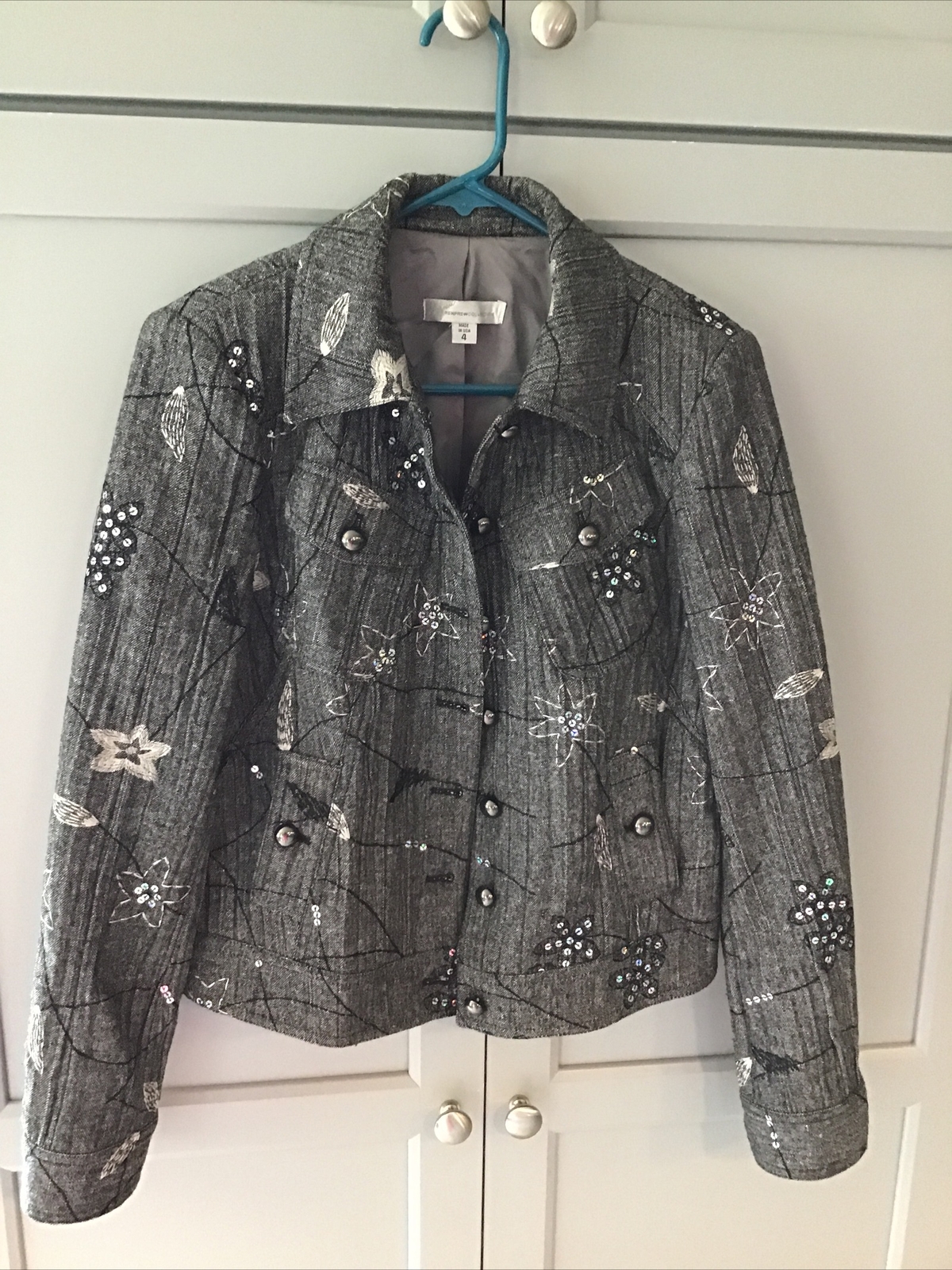 RENFREW COLLECTION  Poly Blend Lined Embellished … - image 1