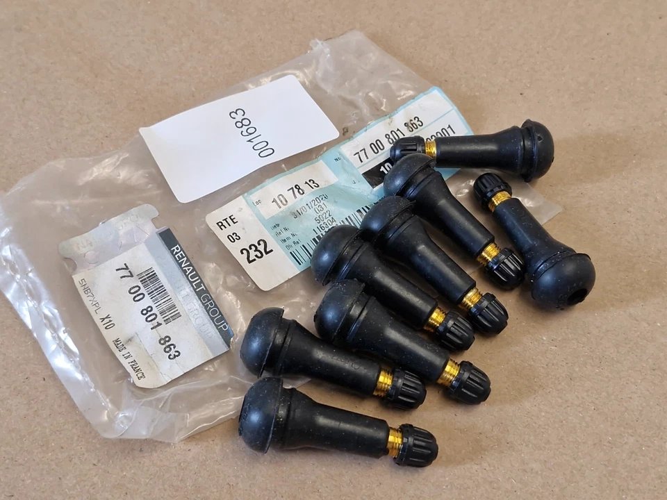 X8 Dacia Duster Mk2 Mk1 válvulas de rueda TPMS Tr414 2017-en 7700801863 NUEVO genuino Foto 2 de 4