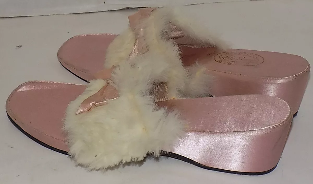 Boudoir wedge slippers clearance