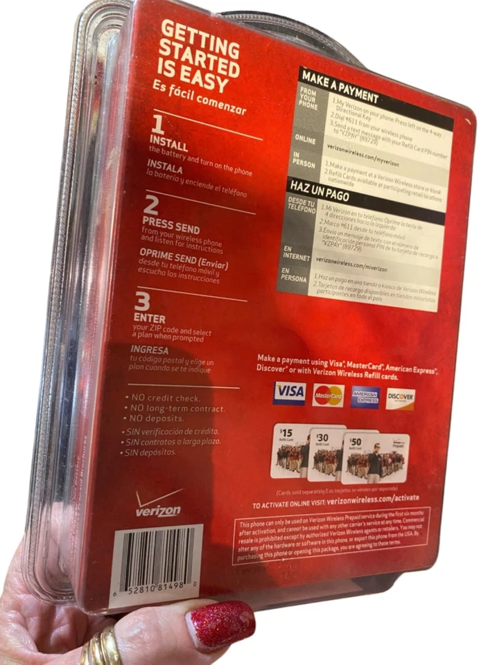 Verizon LG Revere 3 Prepaid Phone $50/Month Unlimited Talk Text & Web - Image 2 of 4