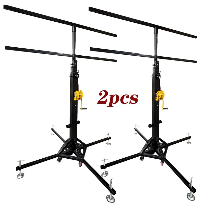 2Pcs 19FT Foldable Heavy Duty Truss Lighting Crank Stand Lifting Tower For Stage