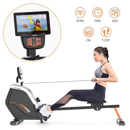 MERACH Rowing Machines for Home, Quiet Row Machine with 51.2" Extended