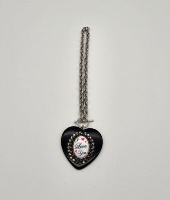 Tarina Tarantino I LOVE YOU Necklace Vintage Y2K NWT PUNK ROCK AND