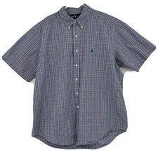 Polo Ralph Lauren Classic Fit Plaid Short Sleeve Button Down Shirt XL
