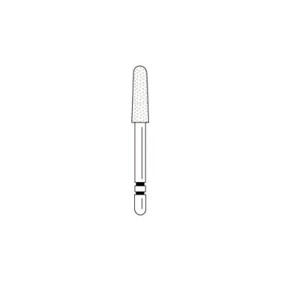Abrasive Technology Two Striper FG 790.8 Round End Taper Coarse Diamond Burs 5Pk